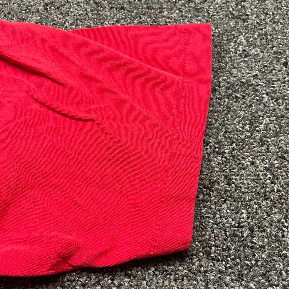 Vintage Looney Tunes Embroidered T-Shirt Red Daffy Sylvester Tweety 90s Single - Picture 7 of 7